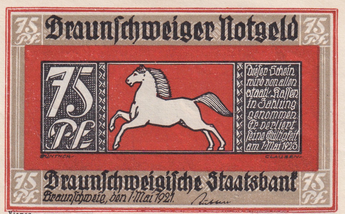 Germany, 75 Pfennigs ( 1921) series Rare Note Lowest Price - Image 2