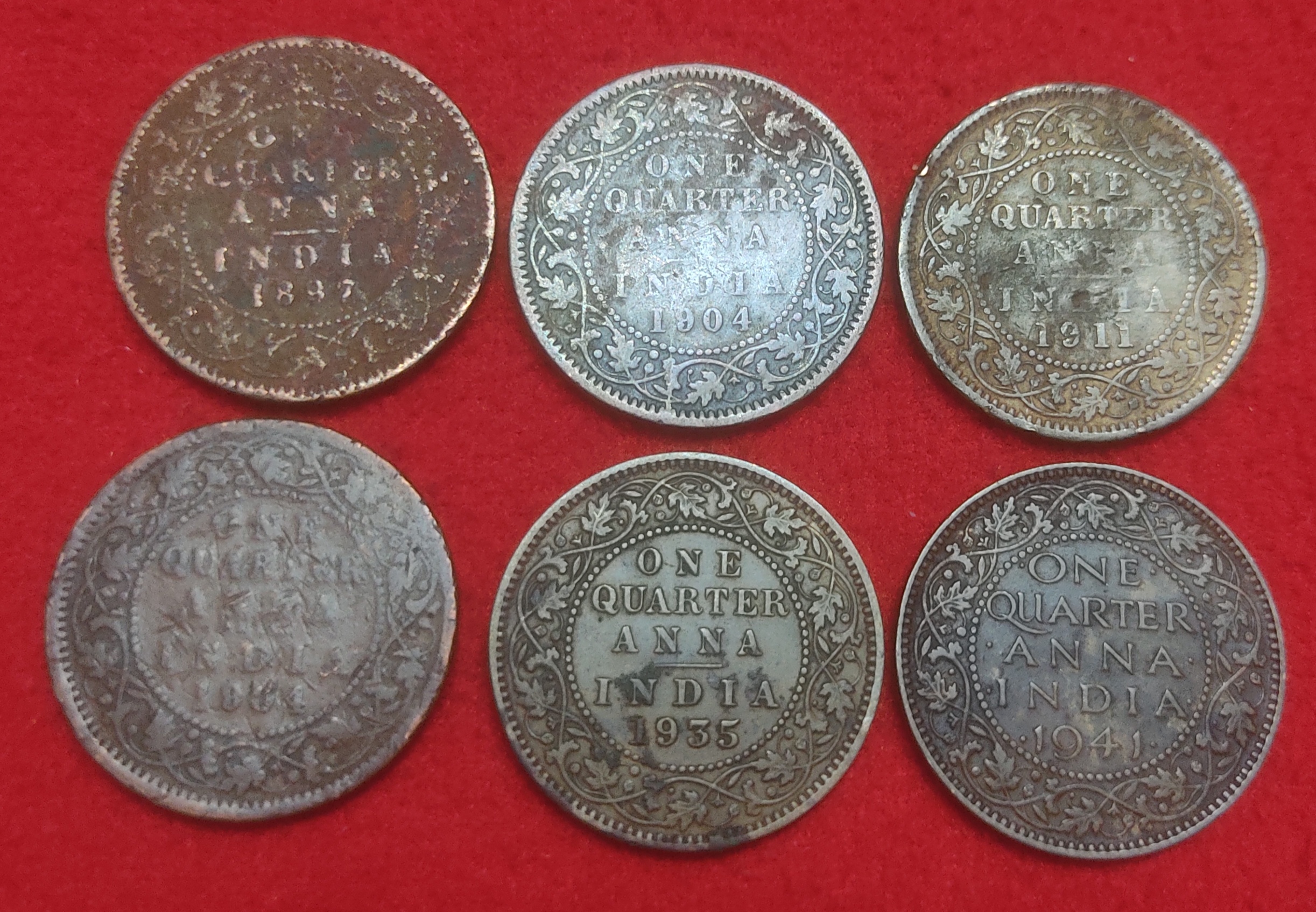 6 DIFFERENT ONE QUARTER ANNA SET