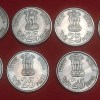 25 Paise IX Asian GAME 1982 Bombay Mint 8 Coin Lot UNC Condition - Image 2