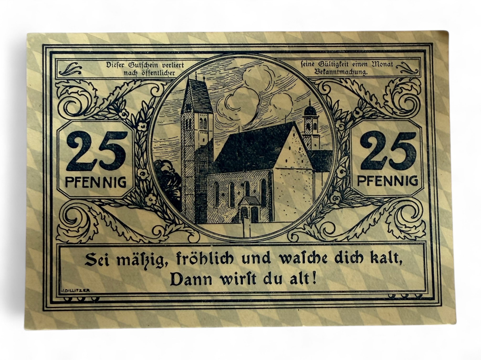 Germany Pfennig Notgeld Emergency Banknote Issues Over a Century Old Unc Unique and Rare