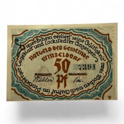 Alternative view of Germany Pfennig Notgeld Emergency Banknote Issues Over a Century Old UNC Unique and Rare