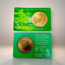 Australian Mint Queen Elizabeth II Sydney Olympic Series 5 Dollar Ultra Unique and Rare Modern Rowing