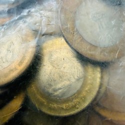 Alternative view of Rs 10 RBI Seal 100 Coin Pouch B R Ambedkar Hyderabad Mint Rare and Unique and Rare