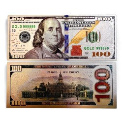 United States of America 100 Dollar Gold Plated Token Fantasy Unique Collectible Item Series 3 A