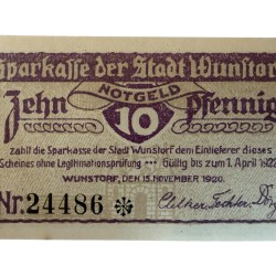 Alternative view of Germany Remda 10 Pfennig Notgeld Set Perleberg Brandenburg UNC and Rare