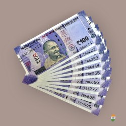 Rs 100 India Banknote 786111 to 786999 Holy Fancy Number Set Gem Unc India Banknote Set Unique and Rare