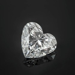 Rare 80 Cent Heart Shape Lab Grown Diamond Top Color Top Quality Exceptional Collectible Unique and Rare