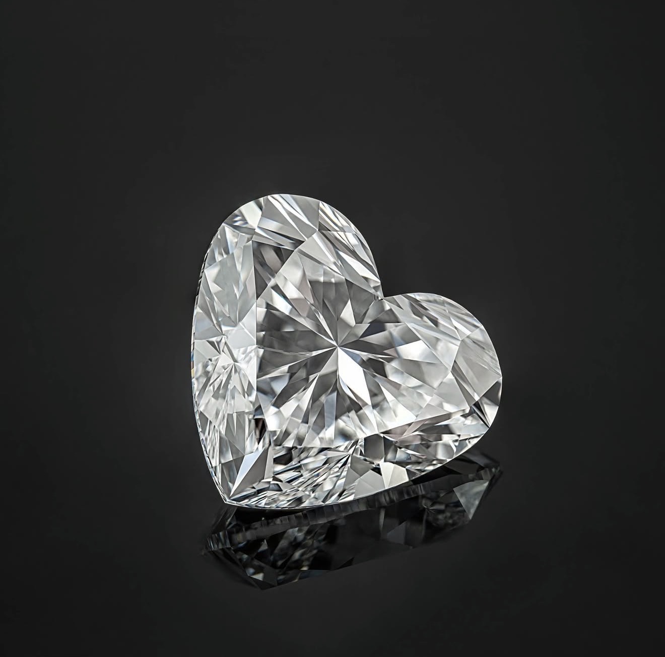 Rare 80 Cent Heart Shape Lab Grown Diamond Top Color Top Quality Exceptional Collectible Unique and Rare