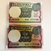 Re 1 Twin Pair Both Number Same Small Font and Large Font 7777 Series Gem Unc Unique and Rare
