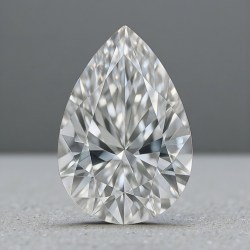Rare and Desirable 1 Carat Pear Shape Lab Grown Diamond Top Color Top Quality Exceptional Collectible Unique and Rare
