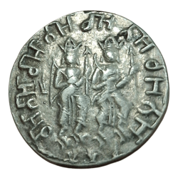 RAM DARBAR Silver TOKEN "Lord Ram, Sita, Hanuman, Lakshman, Bharat, Satrugan" **SCARE** High Collectable Grade.