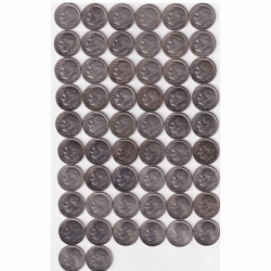 56 Different Date America One Dime "Roosevelt Dime" Rare Copper-Nickle Coin ( 56 Coin Set ) #C-19
