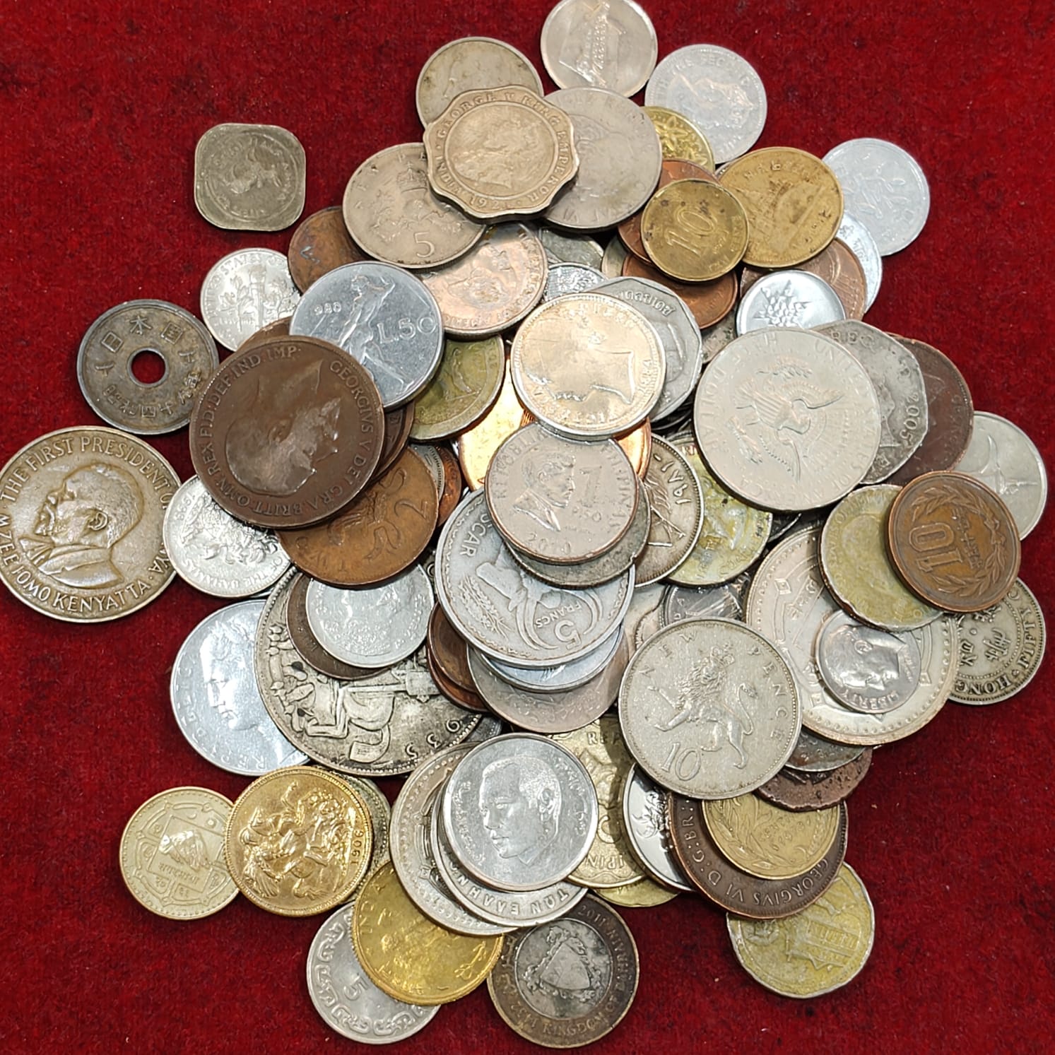 115 Different World Coin (115 Pcs) Set#E-201 – Coinbazzar.com