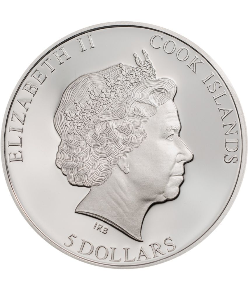 Reproduction Coin - MR Bean Color Silver Plated Cook Islands 5 Dollars Coin