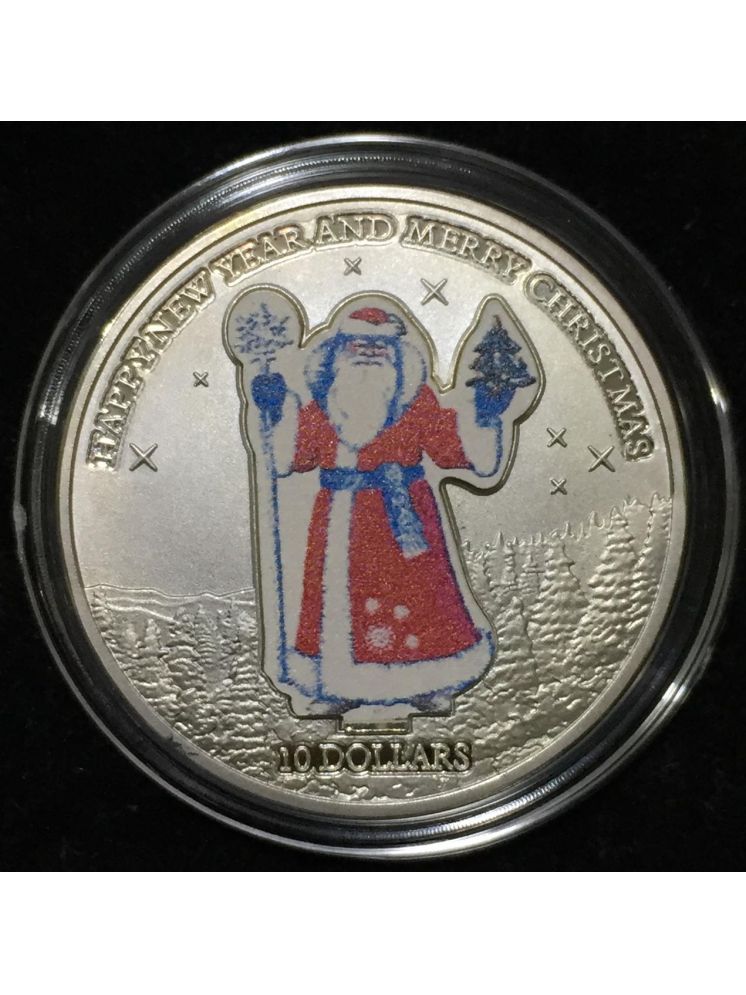 Reproduction Coin - 10 Dollars Bank of Nauru Silver Plated Coin
