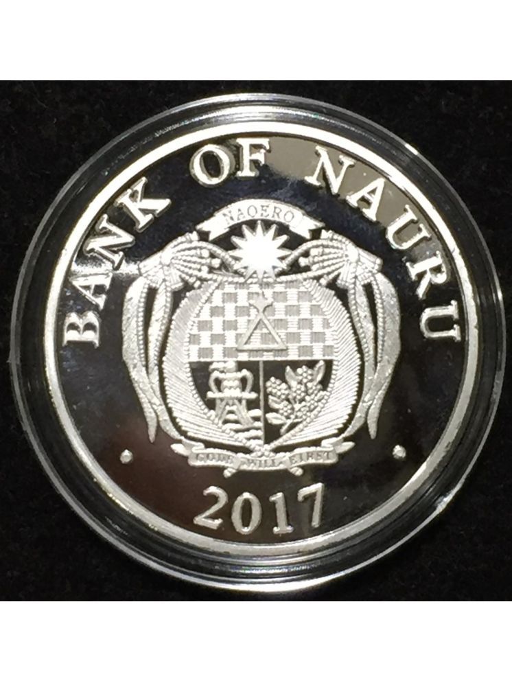 Reproduction Coin - 10 Dollars Bank of Nauru Silver Plated Coin - Image 2