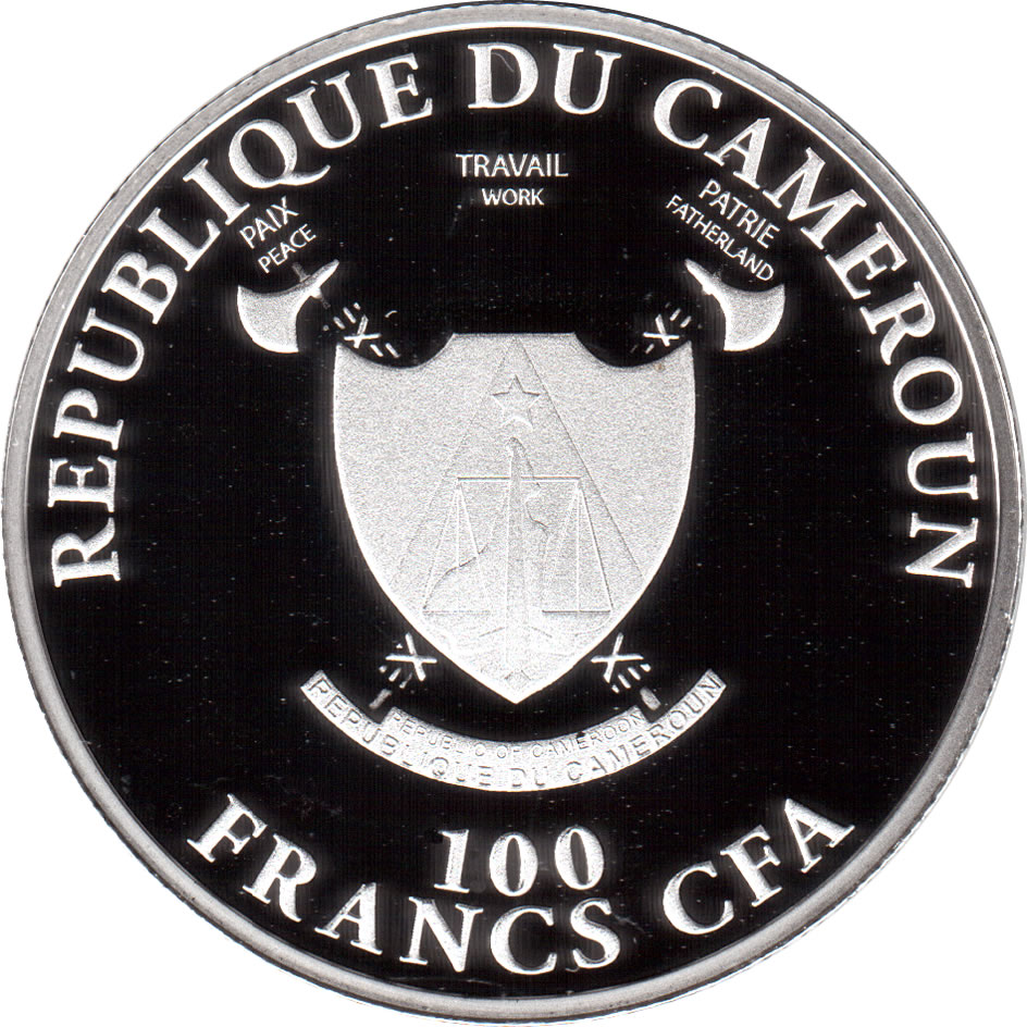 Reproduction Coin - Cameroon 100 Francs CFA 2019 Black Panther Commemorative UNC Beautiful Rare Silver Plated Coin