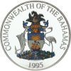 Reproduction Coin - Bahamas 2 Dollars 1995 Color Silver Plated Coin