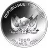 Reproduction Coin - 1000 Francs CFA Niger Silver Plated Coin - Image 2