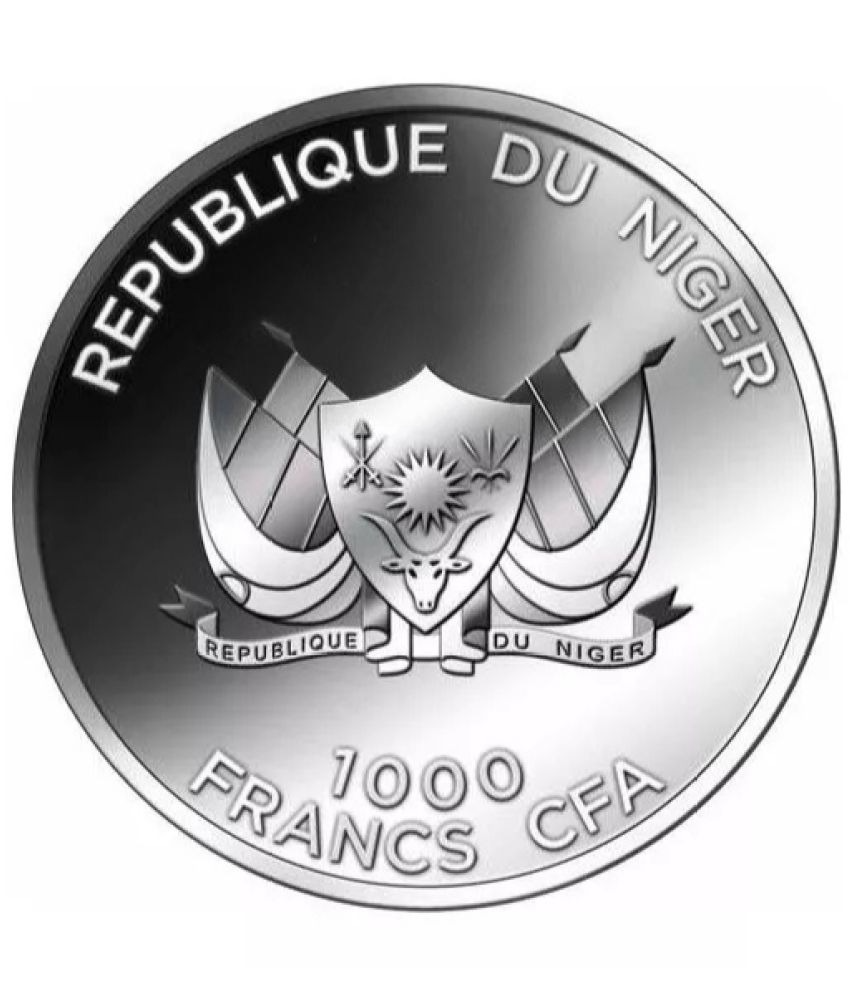 Reproduction Coin - 1000 Francs CFA Niger Silver Plated Coin