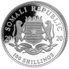 Reproduction Coin - African Wildlife Elephant Silver Plated Somali 100 Shillings Coin - Image 2