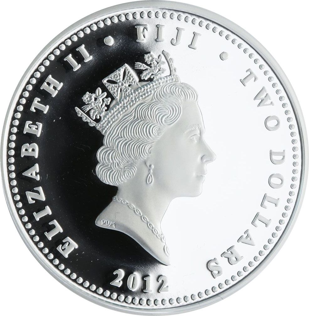Reproduction Coin - Muhammad Ali 2 Dollars Fiji Silver Plated Coin