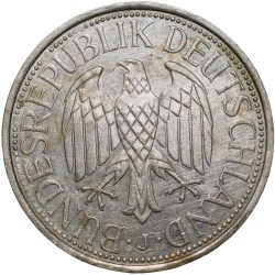 Copper-Nickel 1 Mark of Germany (AD 1991) with Eagle