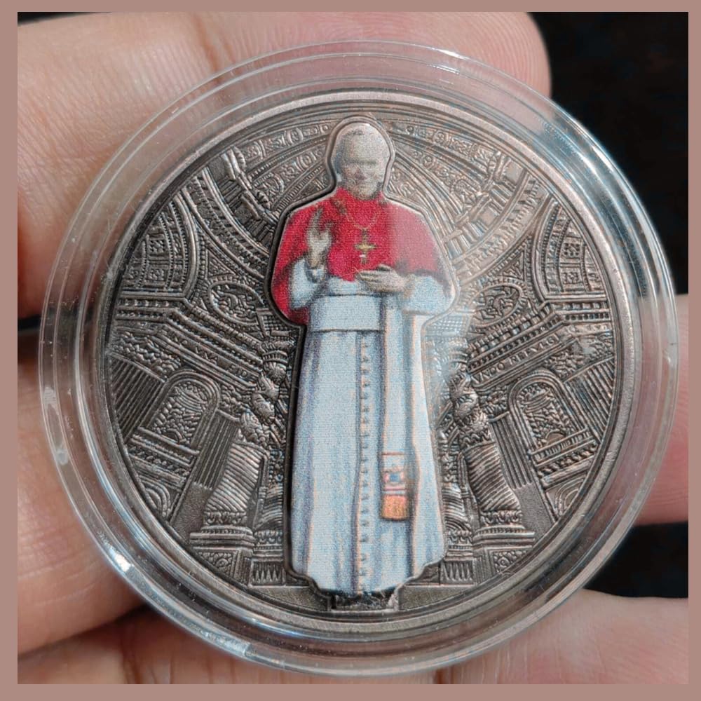 Reproduction Coin –Malawi 5 kwacha 2010 Pope Silver Plated Commemorative UNC Coin