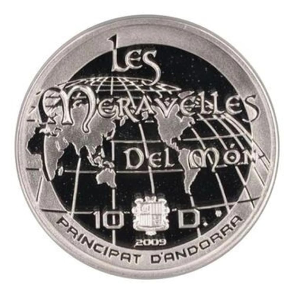 Reproduction Coin –Andorra 10 Diners 2009 - Christ the Redeemer in Brazil Silver Plated Commemorative UNC Coin