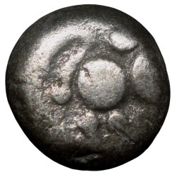 Silver Dramma of Yadavas of Devagiri(12th Cen. AD) with Lion facing Right Heavy