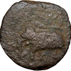 Copper 1/2 Paisa of Tipu Sultan(AD 1787-99) of Mysore Kingdom Bengalur Mint KM32.2 Rare