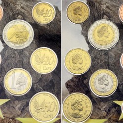 UNITED KINGDOM EURO PATTERN 2002 RARE (8 COIN SET ) WITH BEAUTIFUL FOLDER