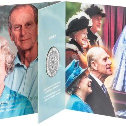 United Kingdom 2007 Pound 5 Crown BU Diamond Wedding UK Coin Unique and Rare