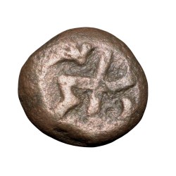 Copper Coin of Muhammad Quli Qutb Shah (AD 1580-1611) of Golkonda Sultanate Q12 Ext.Rare