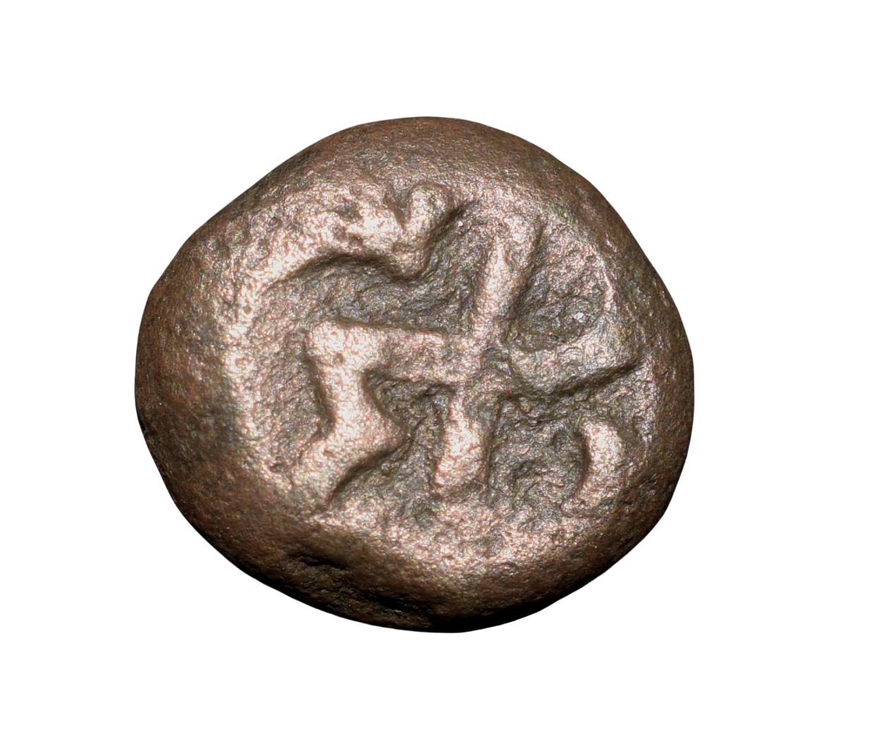 Copper Coin of Muhammad Quli Qutb Shah (AD 1580-1611) of Golkonda Sultanate Q12 Ext.Rare