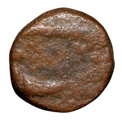 Alternative view of Copper 1/8 Dam (Damri) of Jahangir (AD 1605-1627) of Mostly Dehli Mint Very Rare