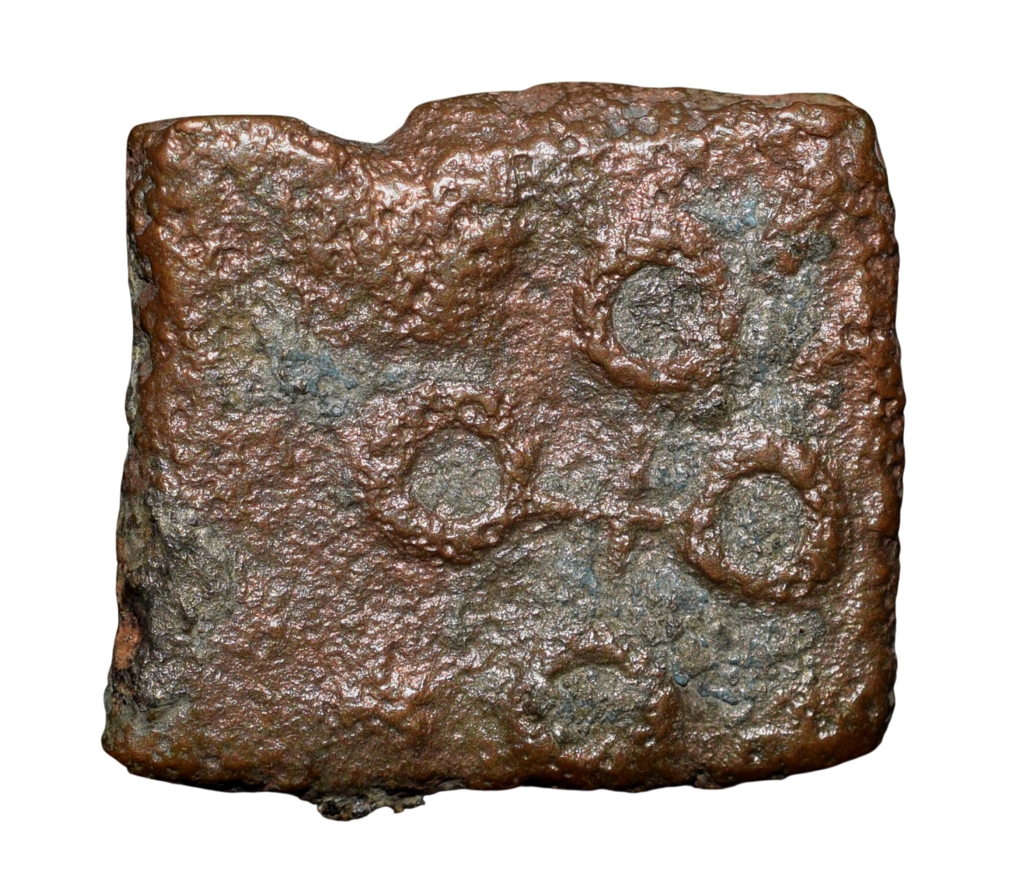 Copper Coin of Satavahana Dynasty, Satakarni I(1st Cen.BC) from Vidarbha(Yavatmal) Region with Elephant/Ujjaini-Brahmi legends - Image 2