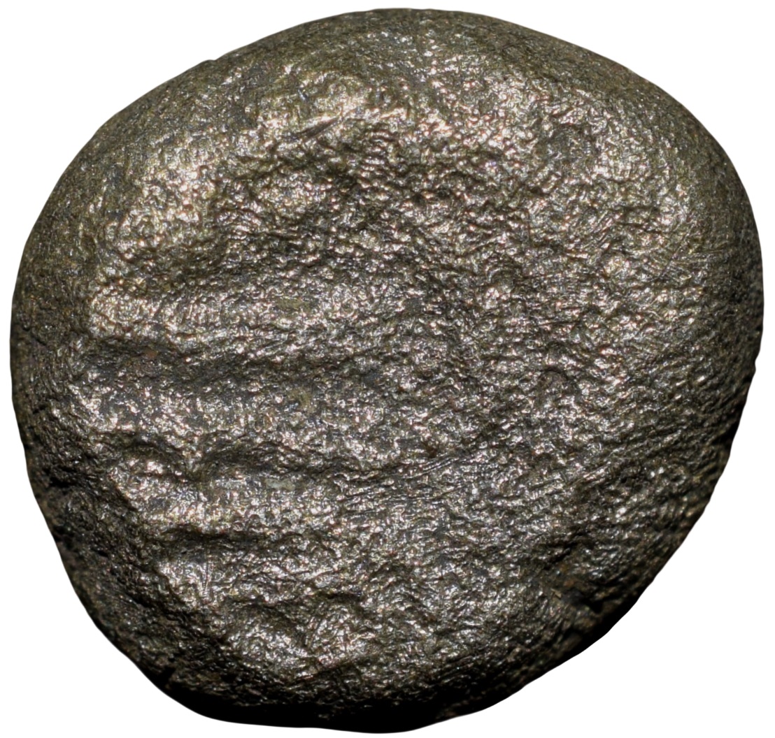 Debased-Silver Coin of Malwa Gadhaiya Deravative (AD 1200-1302) with Devanagari "Ja" Type Deyell 169 Scarce