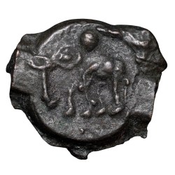Cast Copper Kakani of Sunga Kingdom(187-75 BC) with Elephant without rider Mint Grade Very Rare
