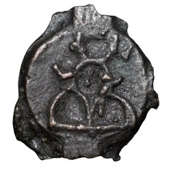 Alternative view of Cast Copper Kakani of Sunga Kingdom(187-75 BC) with Elephant without rider Mint Grade Very Rare