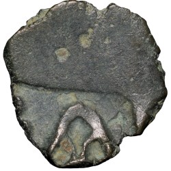 Copper-Alloy Coin of Magha Dynasty (3rd Cen.AD) from Kausambhi Bull/3-Arched Hill