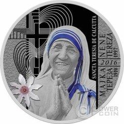 Reproduction Coin –North Macedonia 100 Denars Mother Teresa 2016 Silver Plated Commemorative UNC Coin