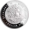 Reproduction Coin –Niue 1 Dollar 2014 (Year of the Horse) Silver Plated Commemorative UNC Coin - Image 2