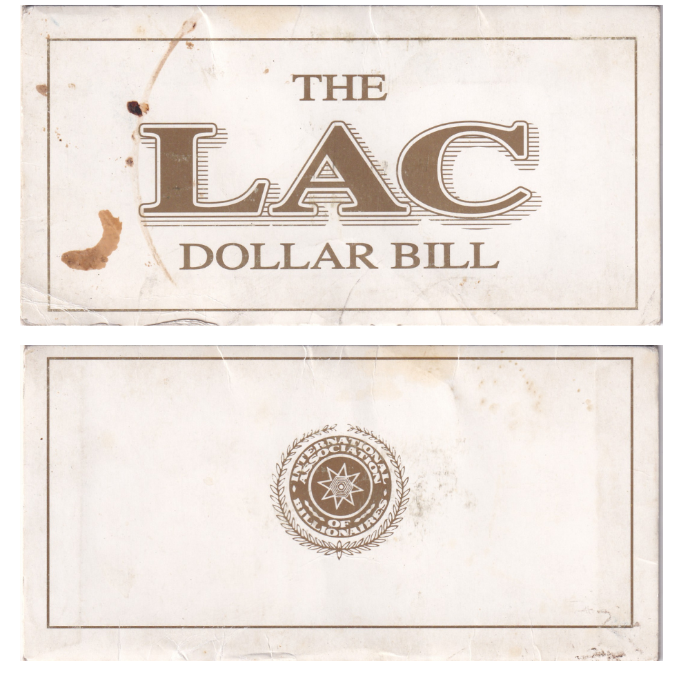 One Lac Dollar Bill With Certificate Rare Set#B2 - Image 5