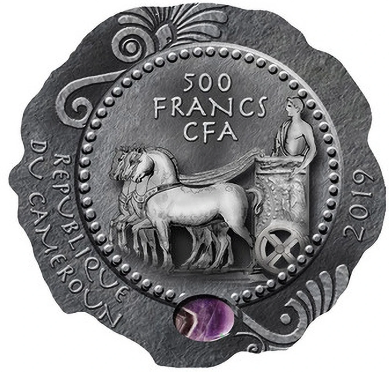 Reproduction Coin –Cameroon 500 Francs 2019 Silver Plated Commemorative UNC Coin
