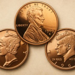 USA American Iconic Portraits 3 Copper Rounds Set Ultra Unique and Rare Osborne Mint