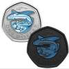 Flying Fish Glow in Dark UNC Barbados Mint Coin Unique and Rare