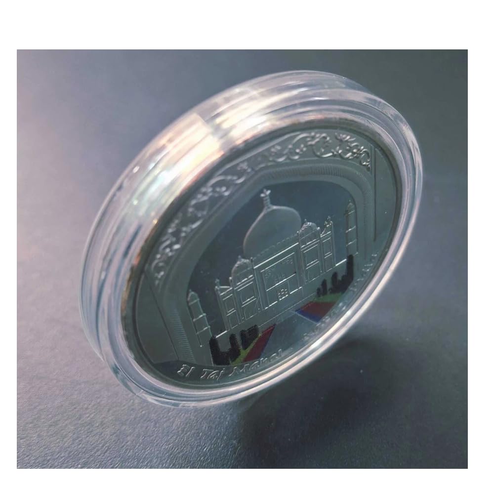 Reproduction Coin - Andorra 10 Diners 2009 Taj Mahal in India Commemorative UNC Beautiful Coloured Rare Silver Plated Coin