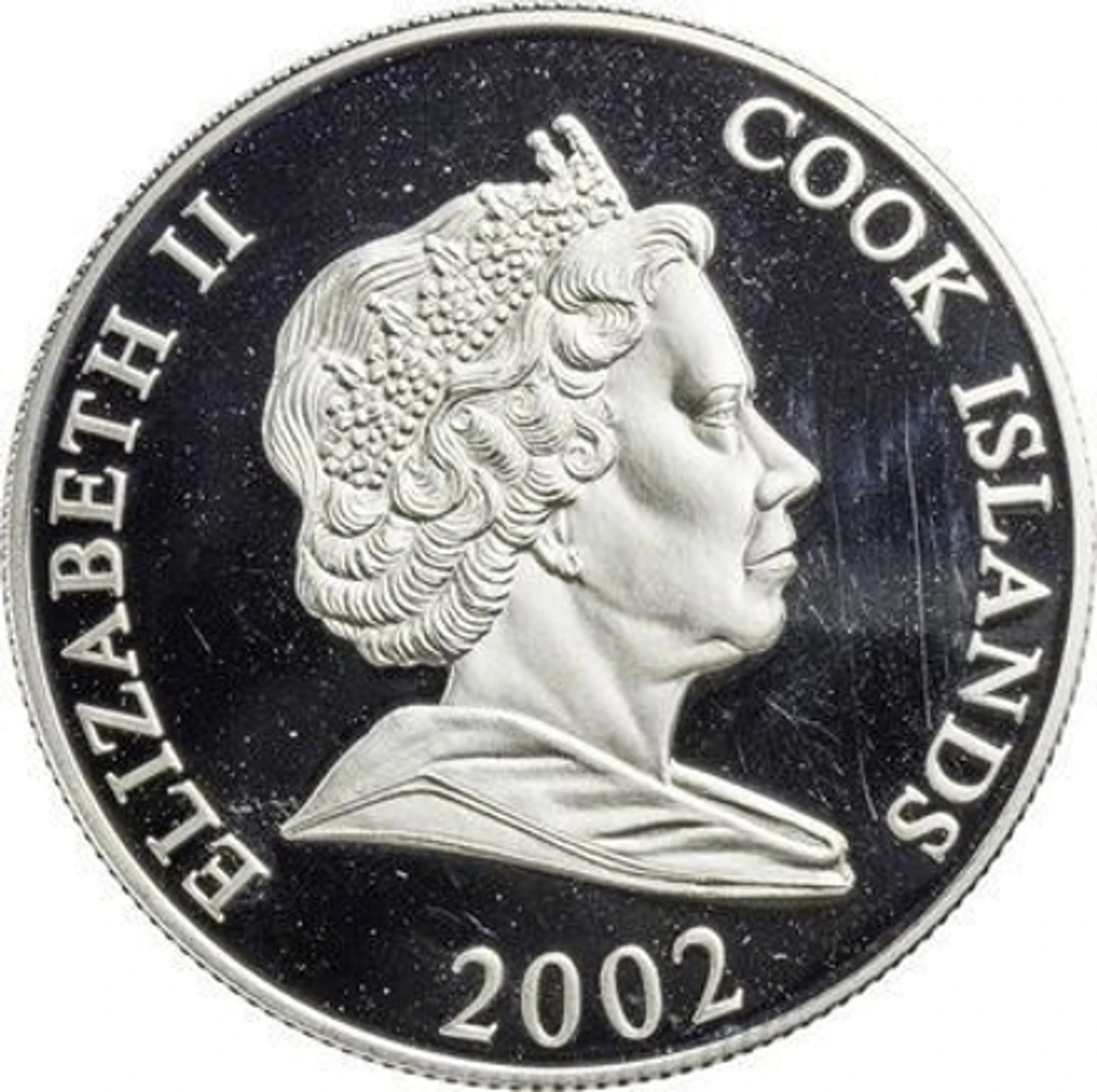 Reproduction Coin – Cook Islands 5 Dollars - Elizabeth II Mother Teresa 2002 Silver Plated Commemorative UNC Coin
