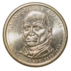 Brass 1 Dollar of United States of America (AD 2008) Commemorative Issue - John Quincy Adams - 6th President - 1825-1829